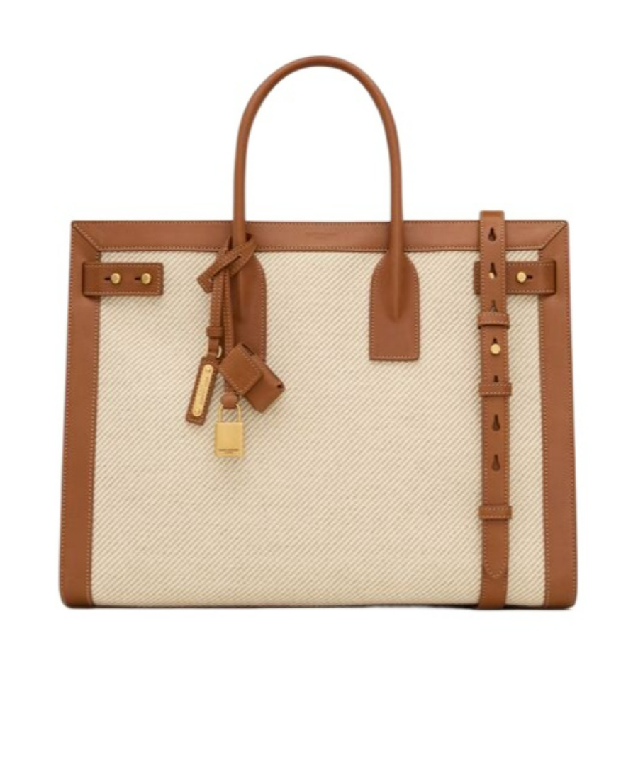 Saint Laurent Large Sac De Jour Tote Bag In Nude