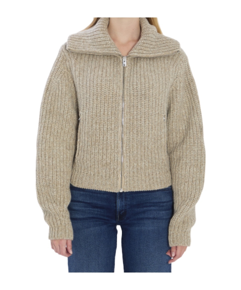 Lemaire Oversized Ribbed Alpaca And Yak Hair-blend Cardigan In Neutral