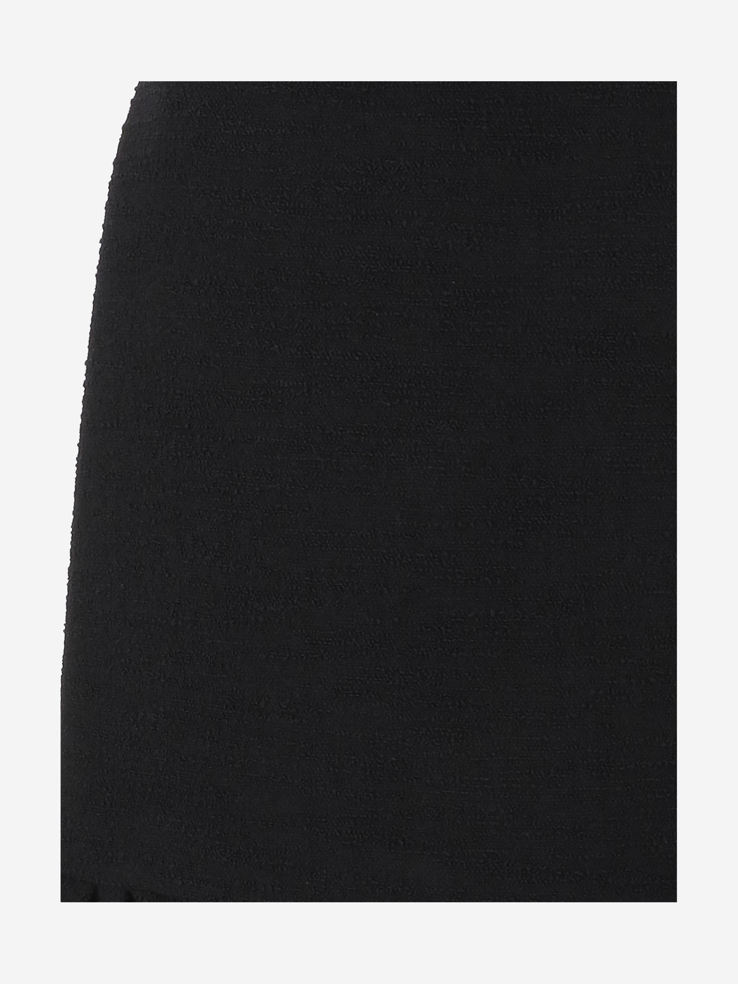 Valentino Ruffled Wool-blend Miniskirt In Black