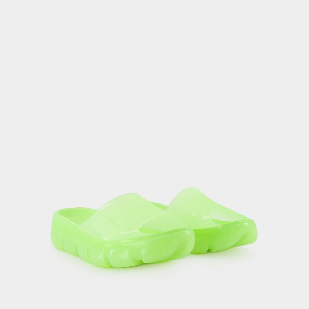 Ugg Jella Clear Platform Slides In Green