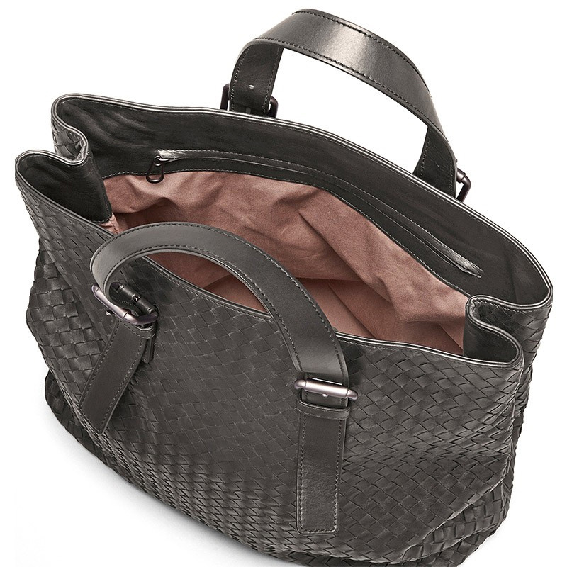 Bottega Veneta Logo Handbag In Black