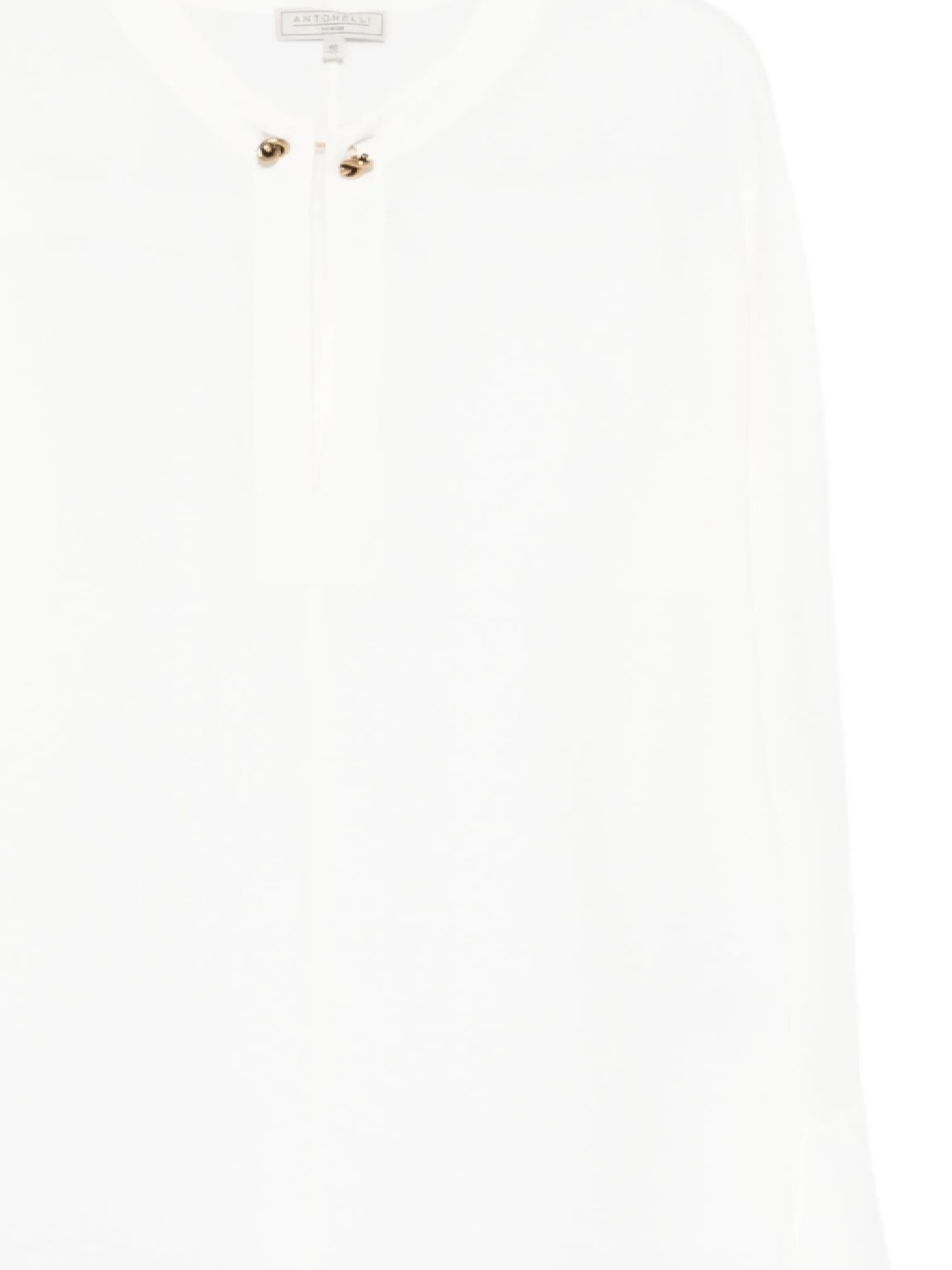 Antonelli Long-sleeved Blouse In White