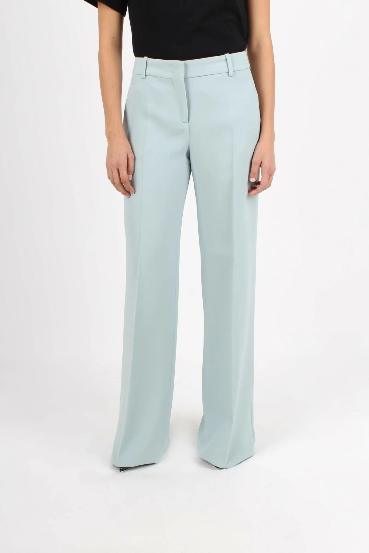 Ermanno Scervino Wide Leg Trousers In Blue