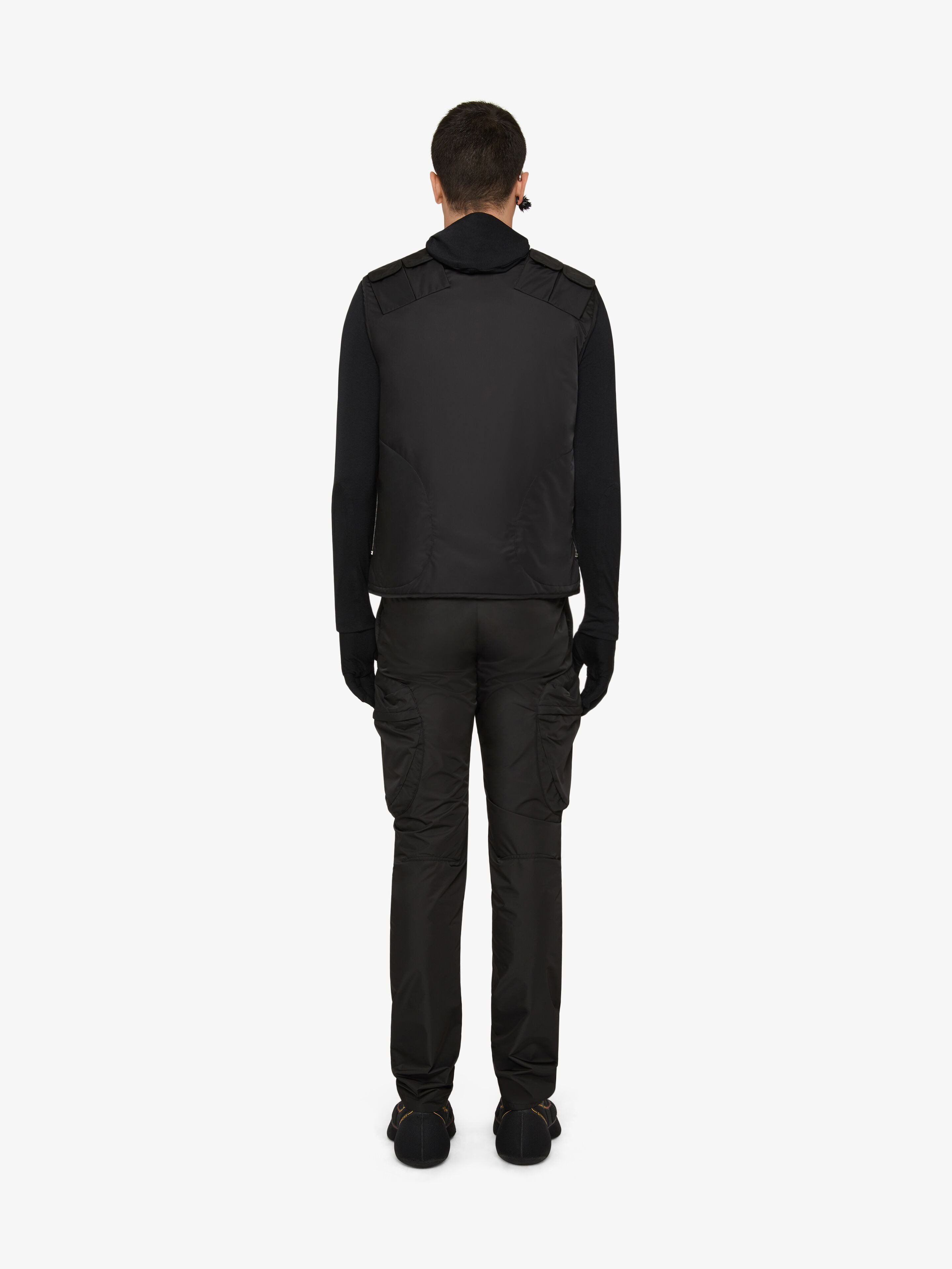 Givenchy Multi-pockets Nylon Vest In Black