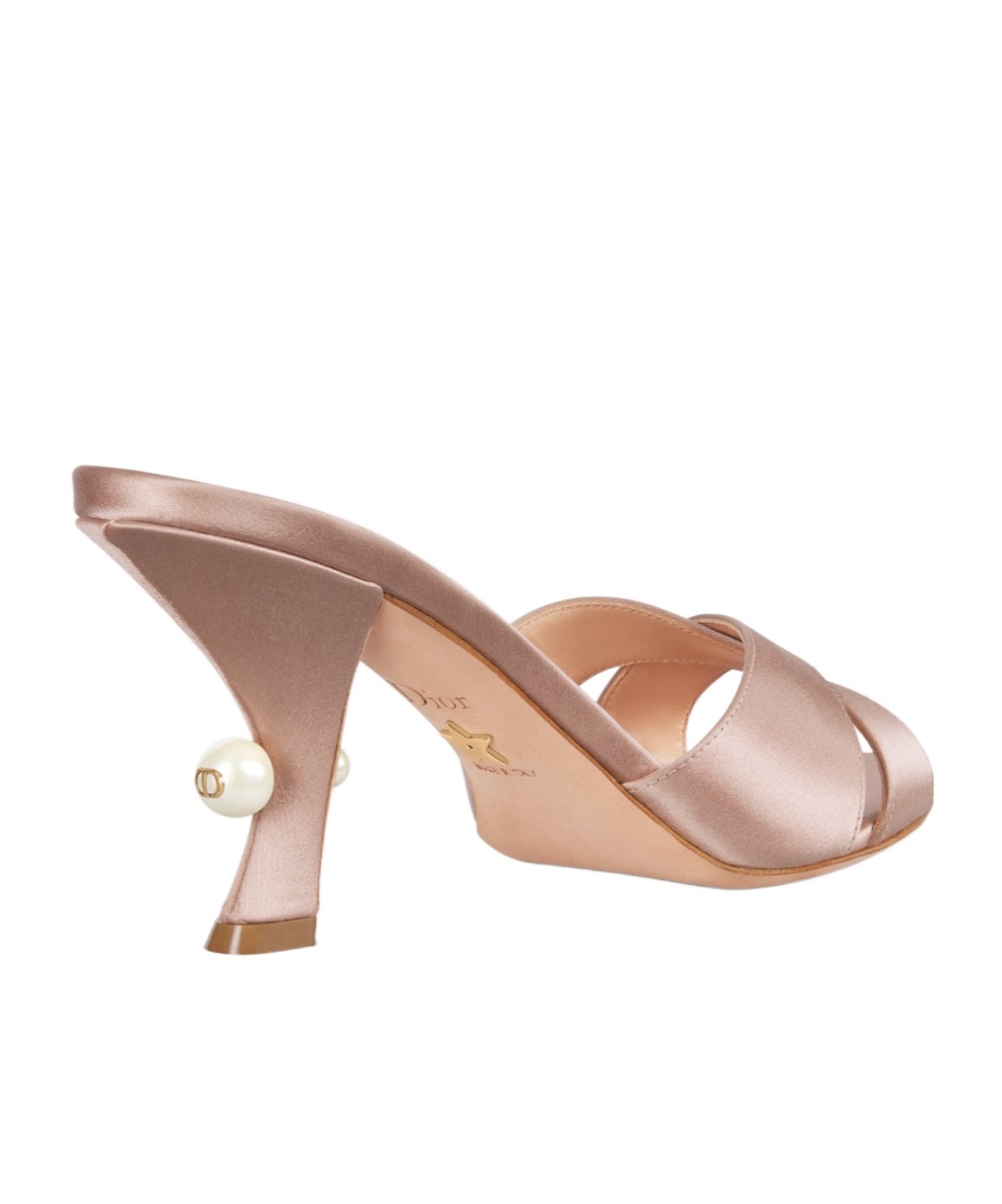 Dior Tribales Open-toed Heels Sandals In Nude