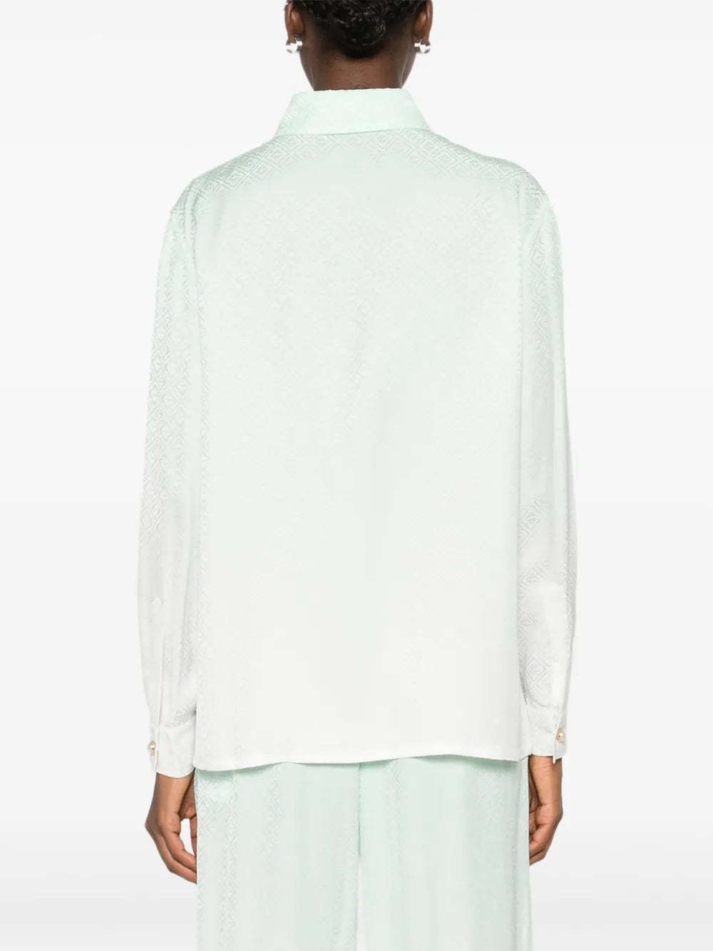 Casablanca Gradient Textured Shirt In White