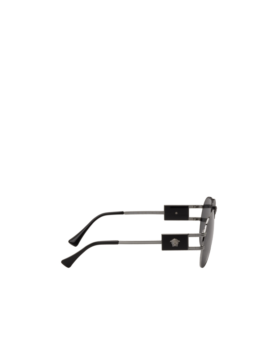 Versace Logo Sunglasses In Black