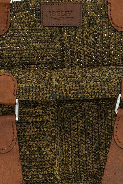 Ibeliv Double Handle Handbag In Green