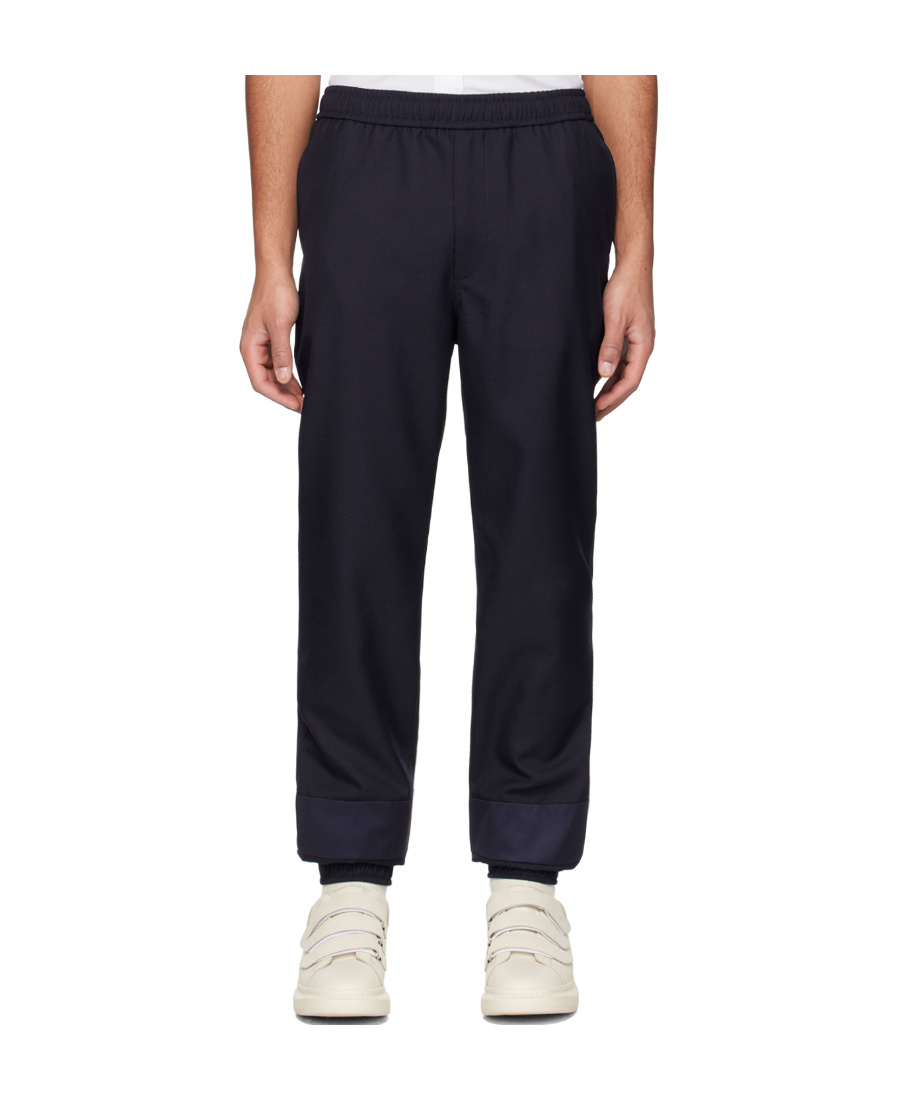 Alexander Mcqueen Drawstring Casual Pants In Black