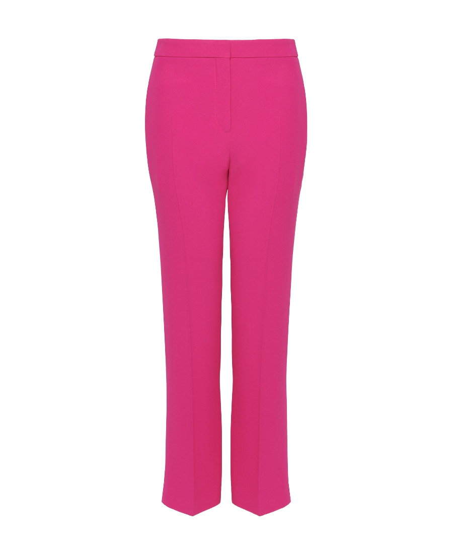 Alexander Mcqueen Cropped Tailored Trousers In Pink