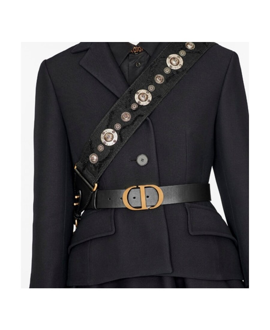 Dior Black Strap In Black