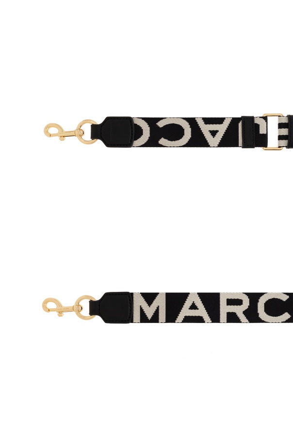 Marc Jacobs Logo-print Bag Strap In Black