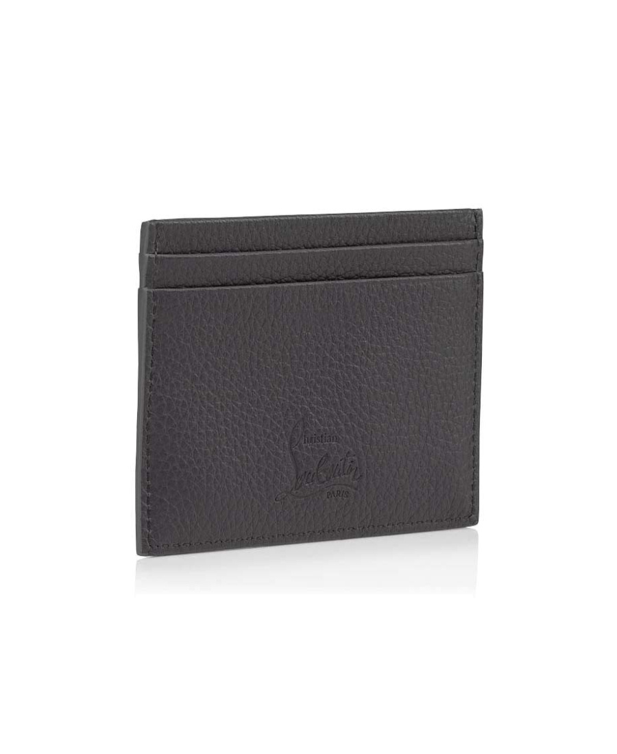 Christian Louboutin Kios Rivet Card Bag In Black