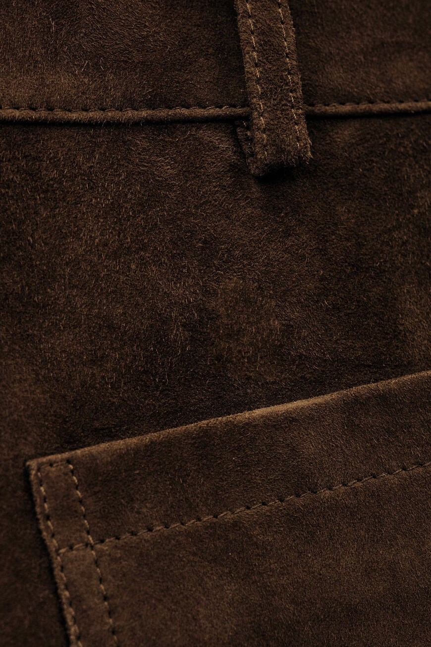 Bash Wide-leg Casual Pants In Brown