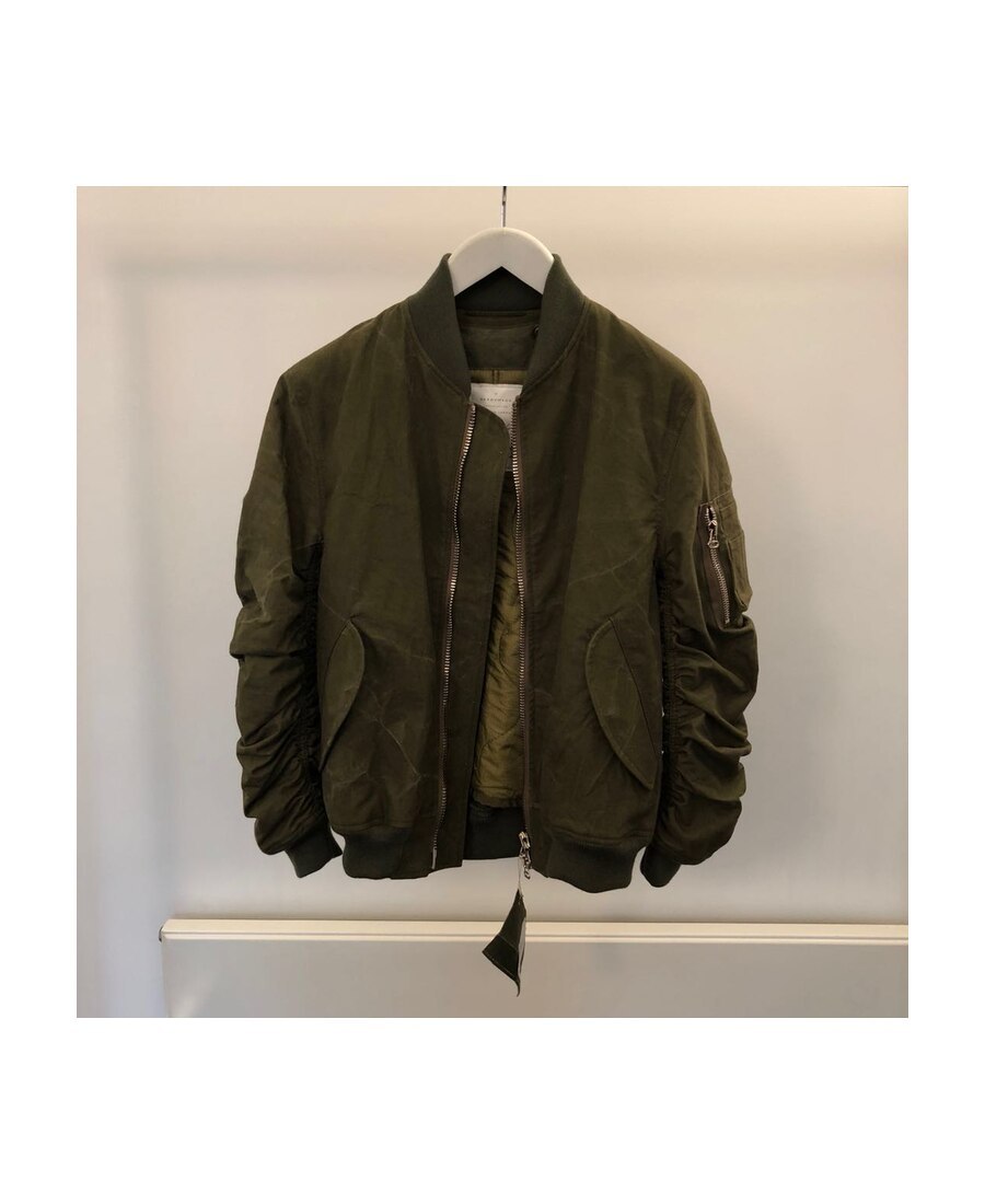 Readymade Zipped Bomber Jacket In Green