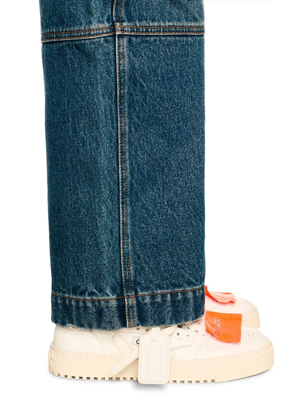 Off-white Low-top Off-court Sneakers With Zip-tie Detail In Neutral