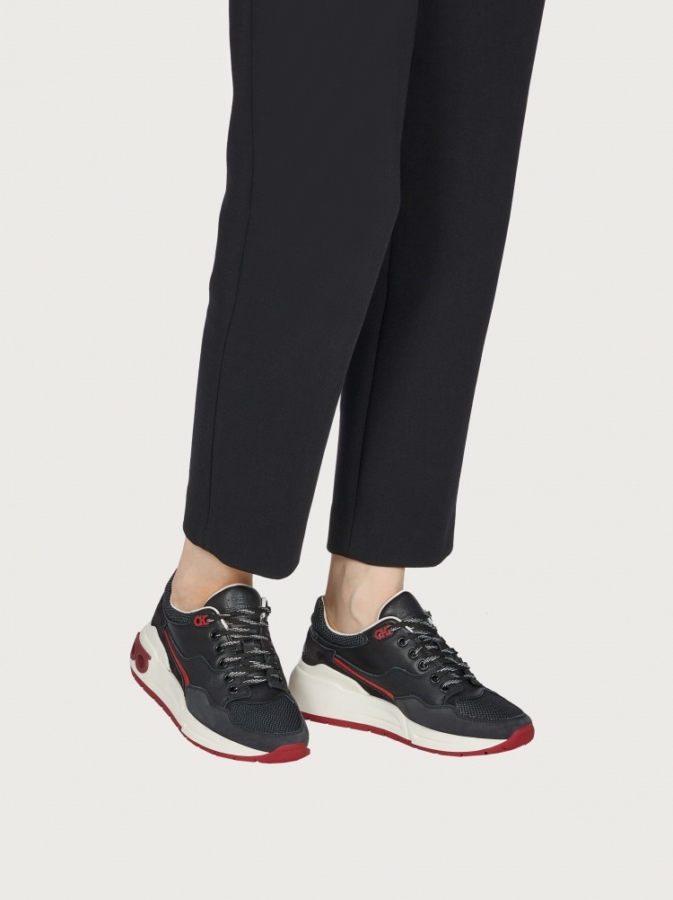 Ferragamo Logo Lace-up Sneakers
