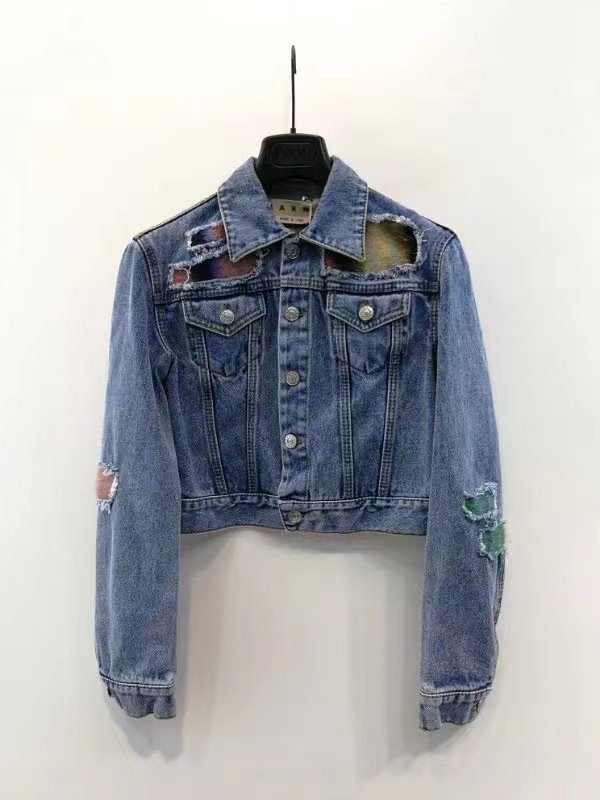 MARNI VINTAGE LAPEL DENIM COAT