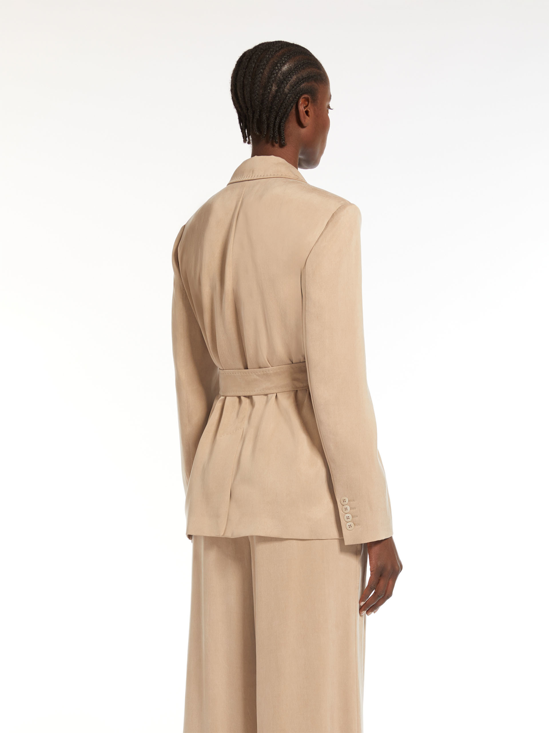 Max Mara Single-breasted Suit Jacket In Nude