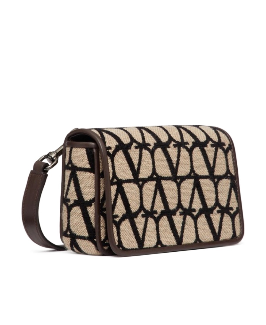 Valentino Toile Iconographe Messenger Bag In Nude