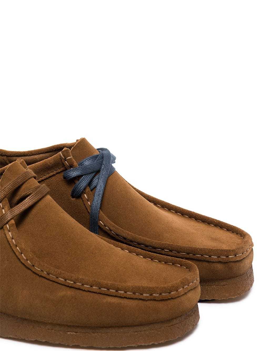 Clarks Wallabee Evo In Beige Suede In Brown