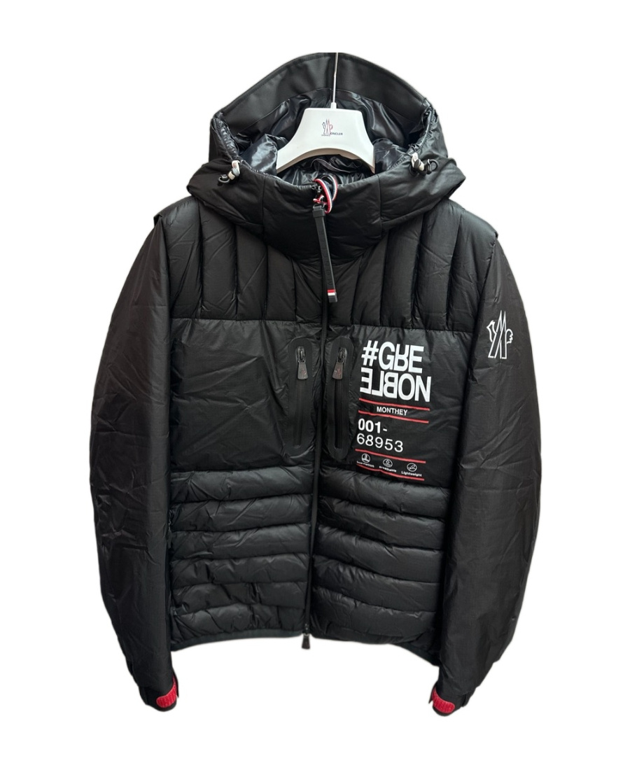 Moncler Monthey Zip-up Padded Jacket In Black