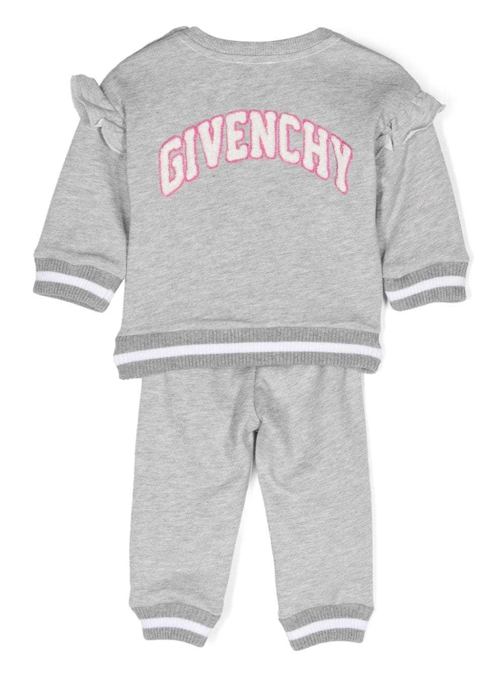 Givenchy Logo-patch Tracksuit In Gray