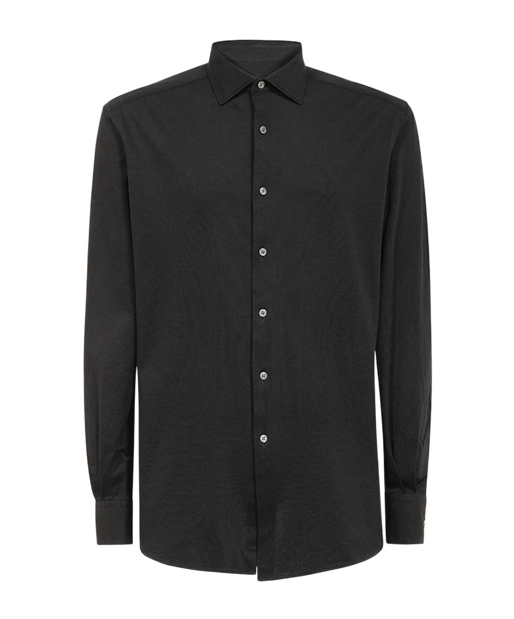 Shop Zegna Long-sleeved Shirt In Black