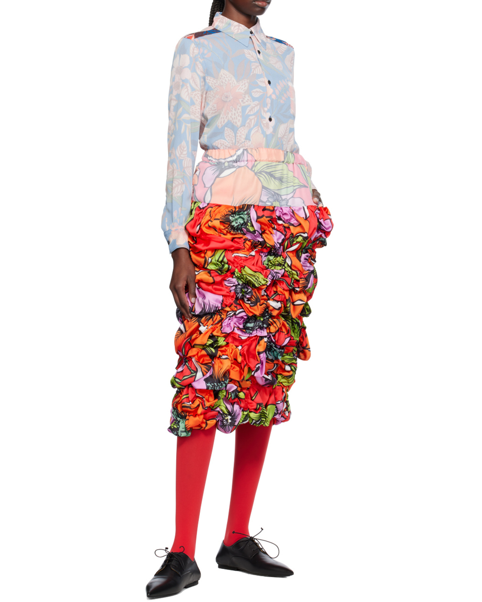 COMME DES GARÇONS LAPEL LONG-SLEEVED SHIRT 