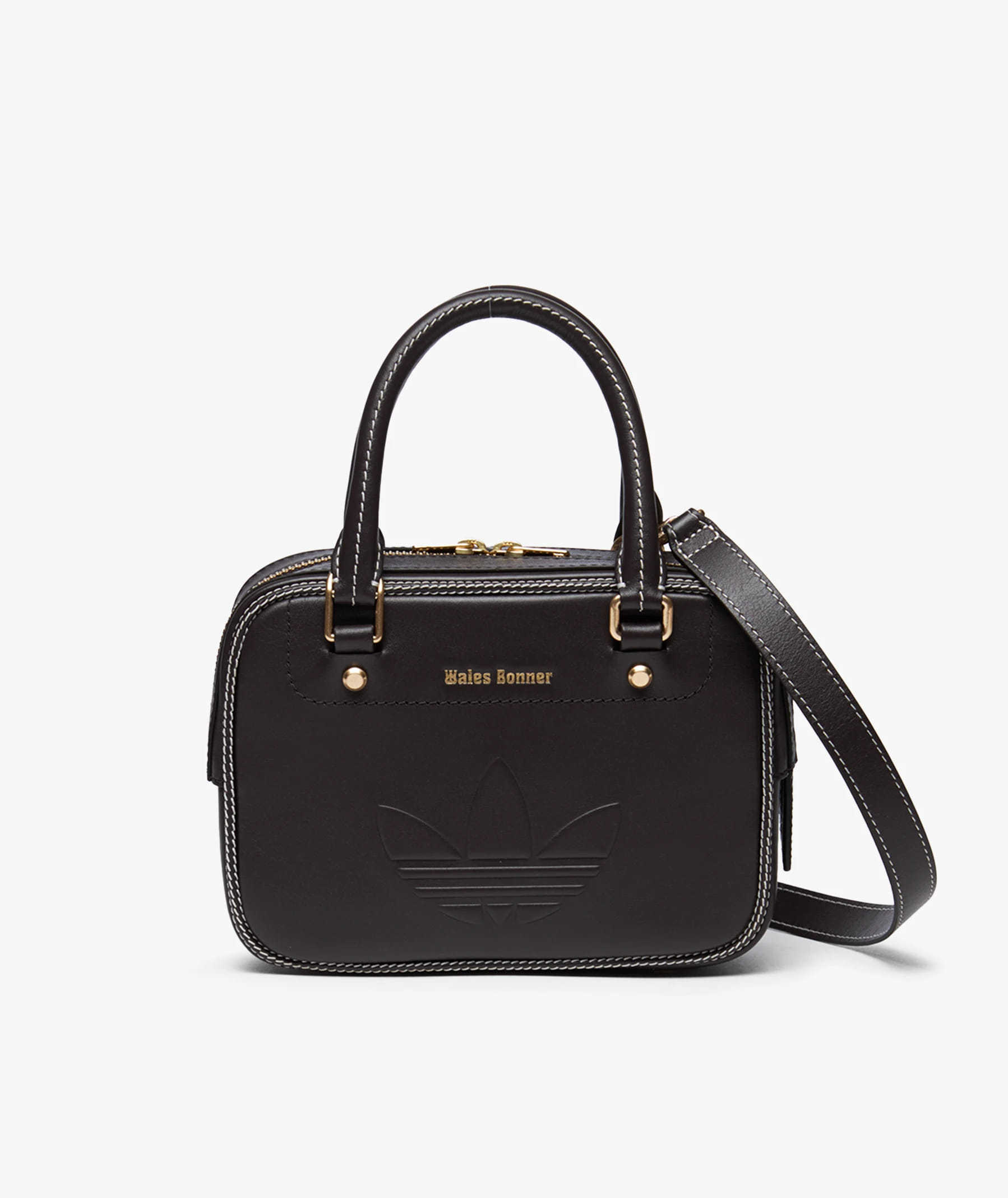 Adidas X Wales B Onner Zipper Shoulder Bag In Black