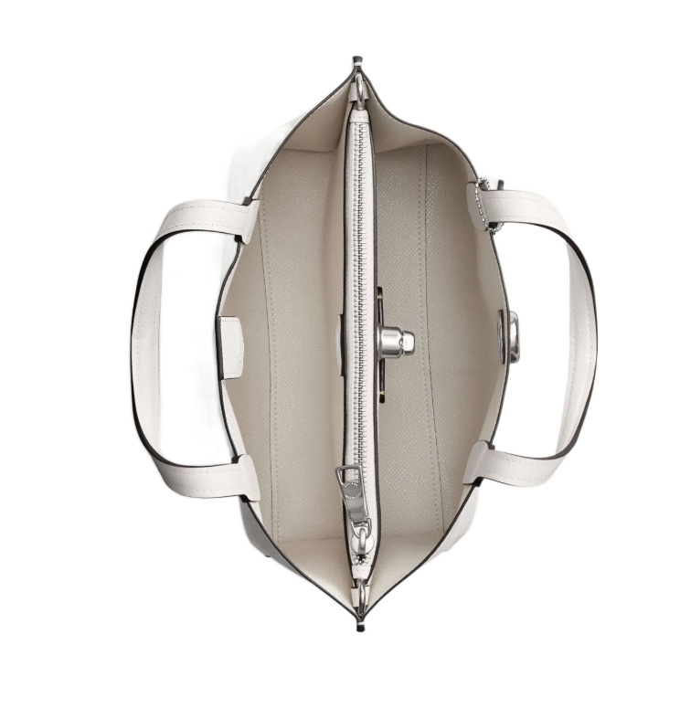 Coach Willow Tote 24 In Signature Canvas In White