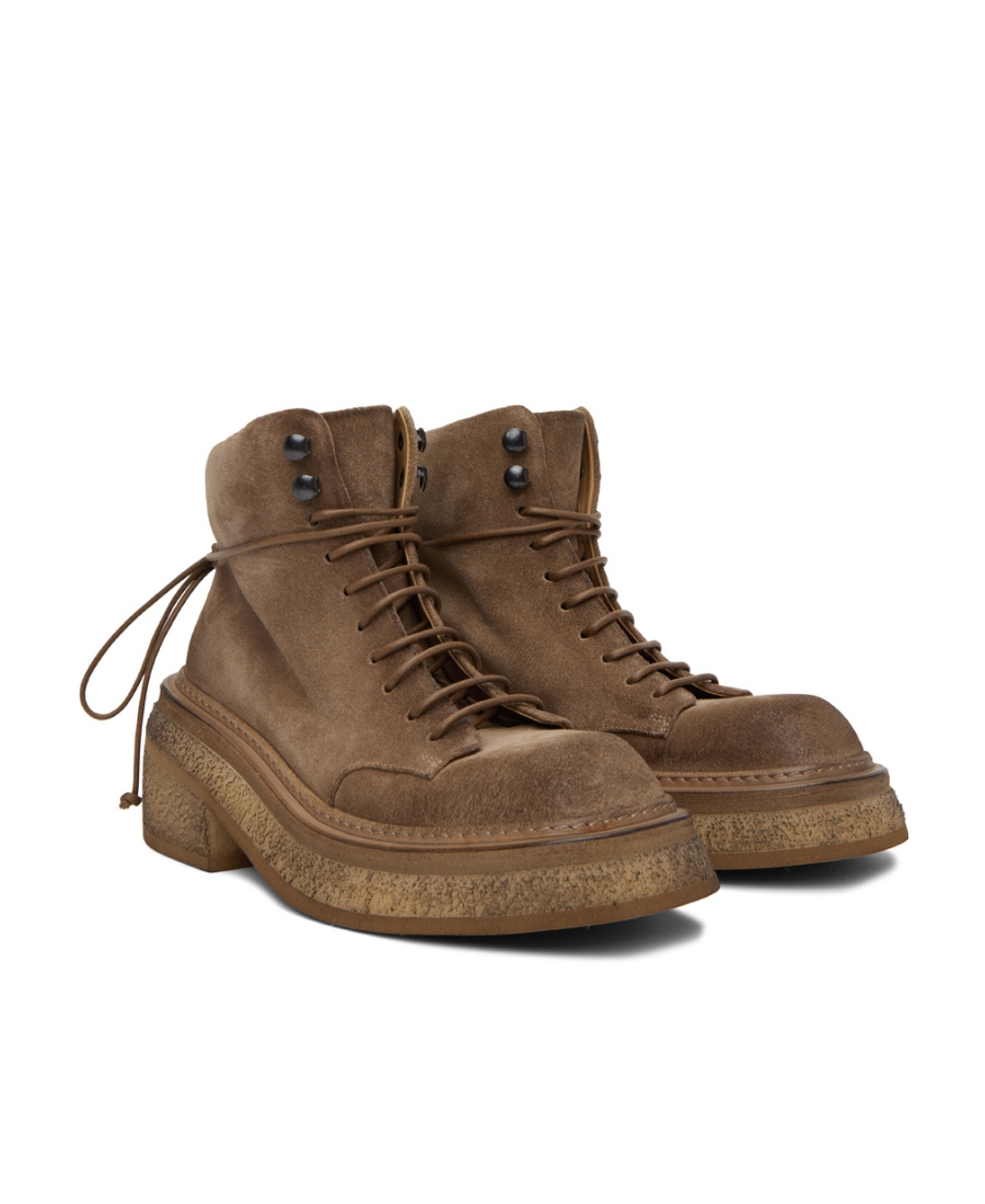 Shop Marsèll Ankle Lace-up Fastening Boots In Green