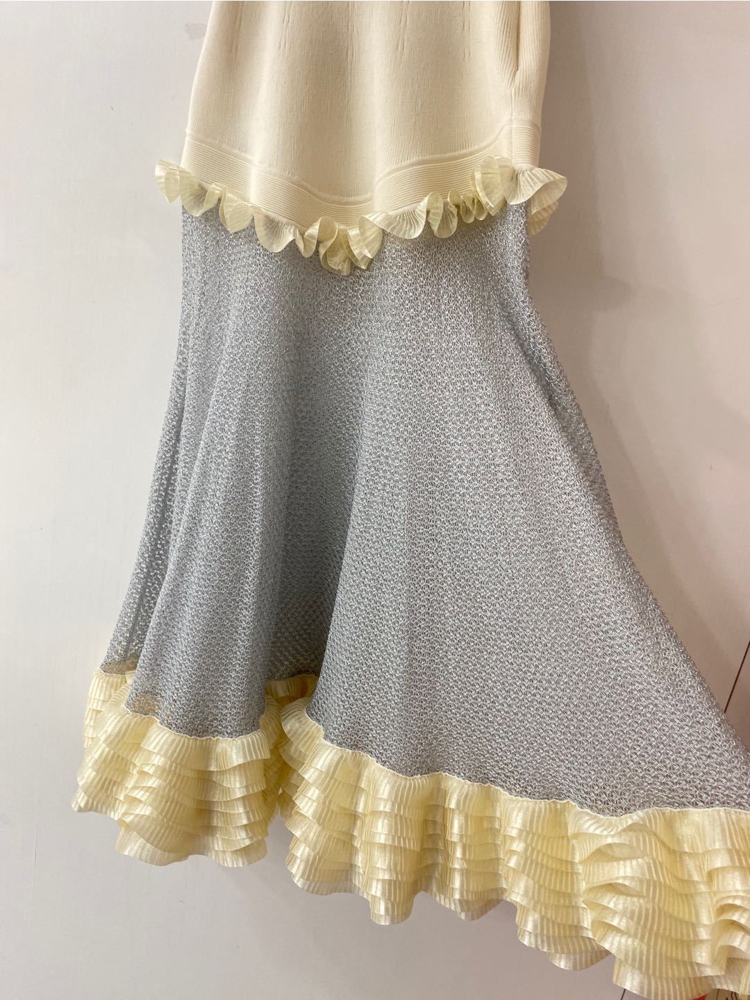Alexander Mcqueen Fungus Skirt In Nude
