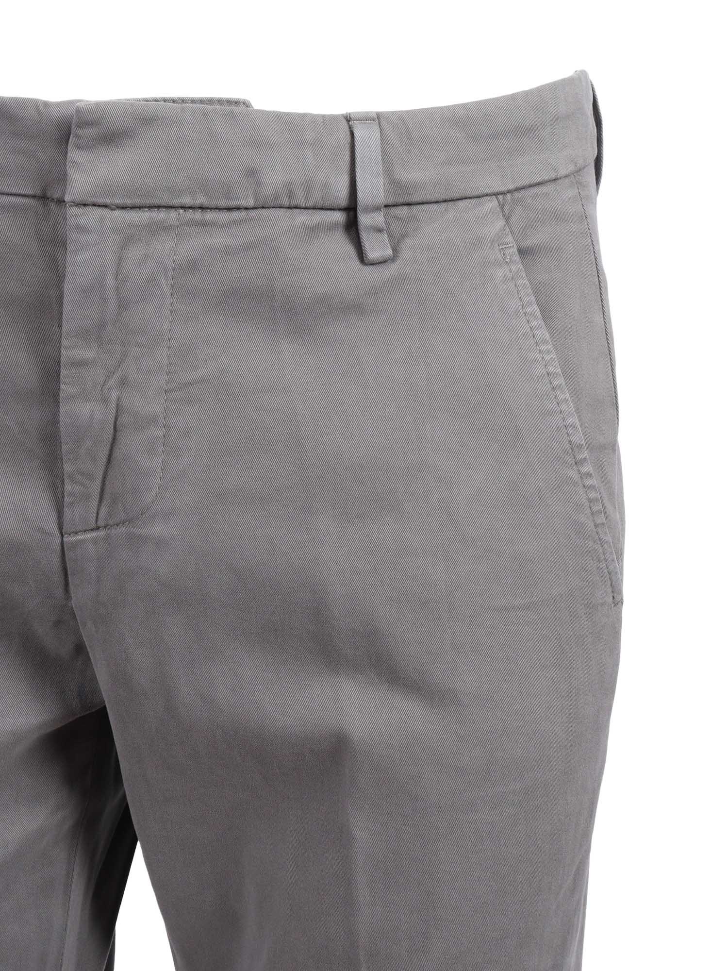 Dondup Cuffed Trousers In Gray