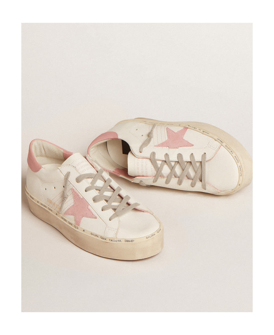 Golden Goose Hi Star Platform Sneakers In Nude