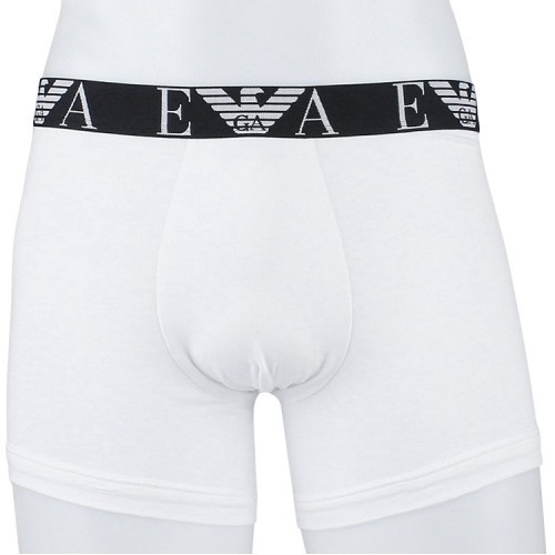 Emporio Armani Set Of 3 Logo-waistband Boxers In Black
