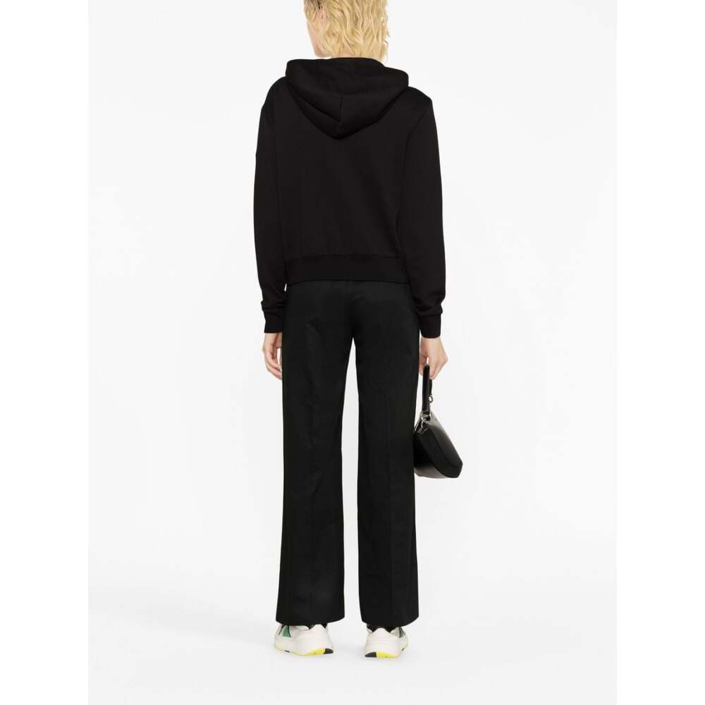 Moncler Long-sleeved Down Jacket In Black