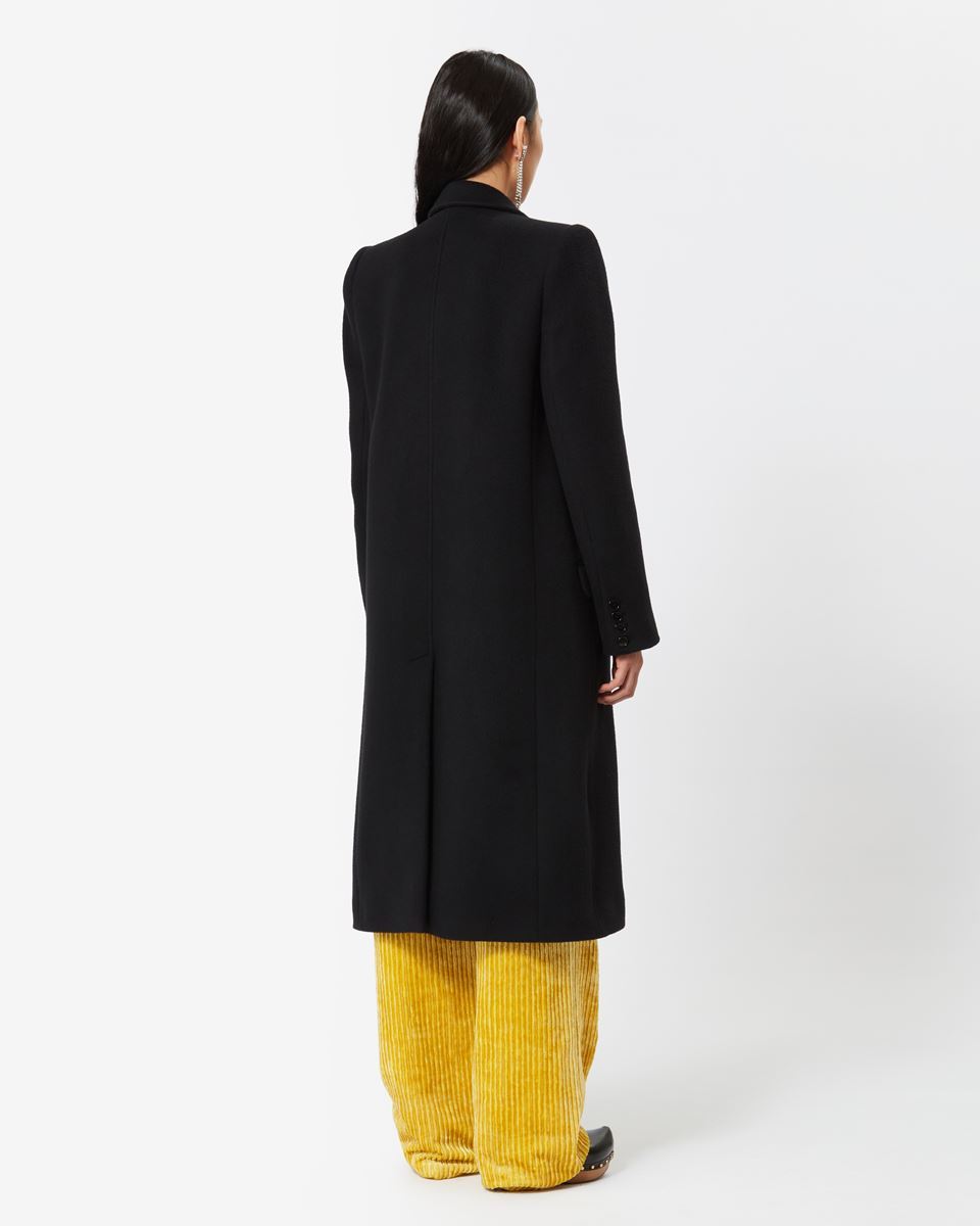 Isabel Marant Ellenita Wool-blend Coat In Black