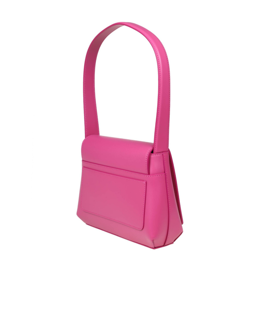 Dolce & Gabbana Leather Shoulder Bag With Dg Logo In Pink