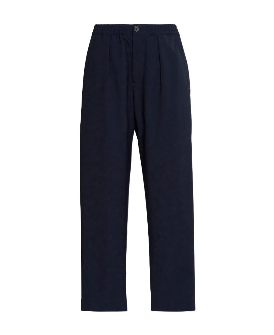 Marni Versatile Pleated Trousers Button Detail In Black