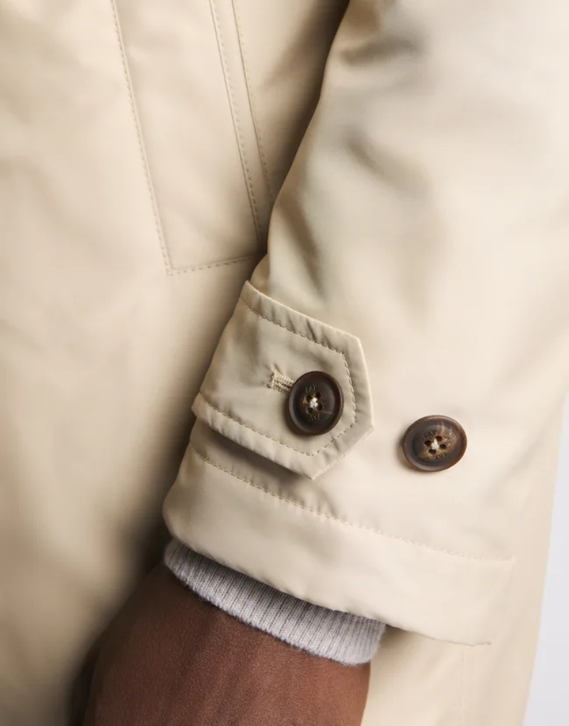 Fay High-neck Zip-fastening Jacket In Brown