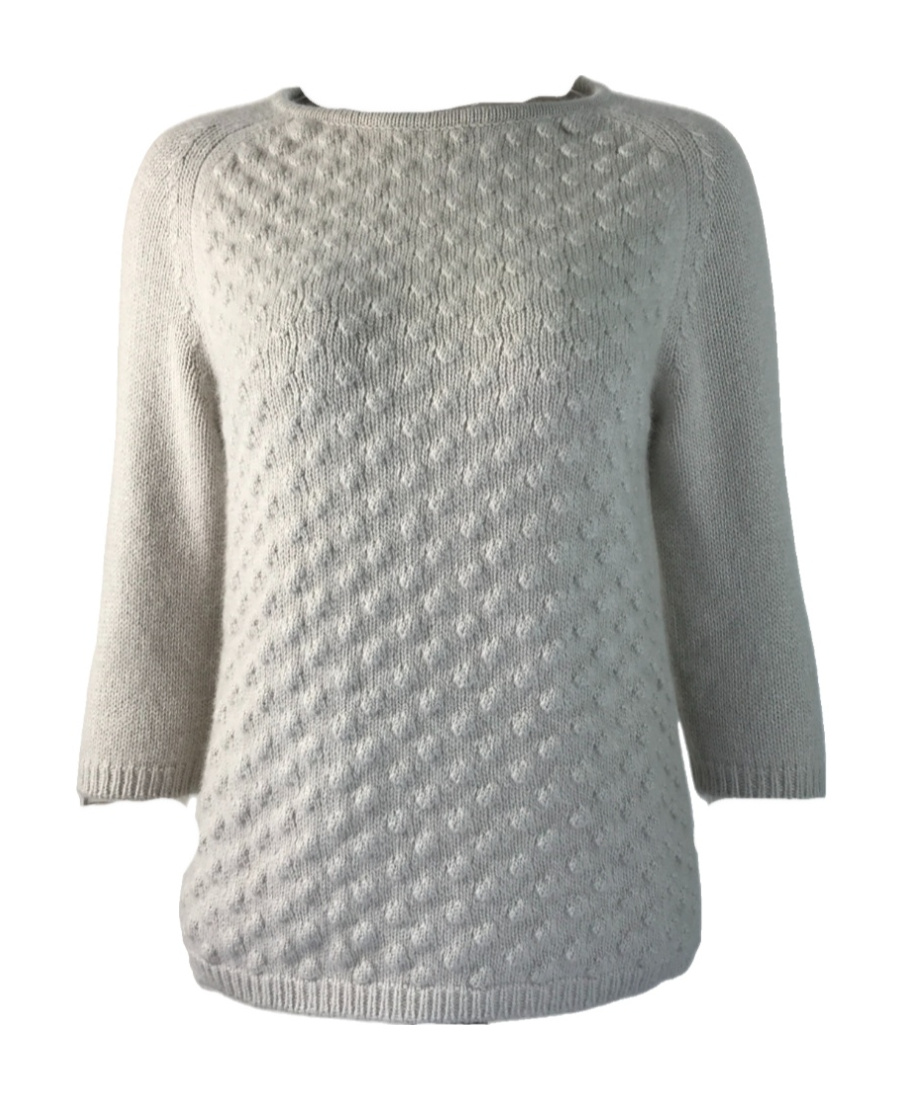 Max Mara Long-sleeved Sweater In Gray