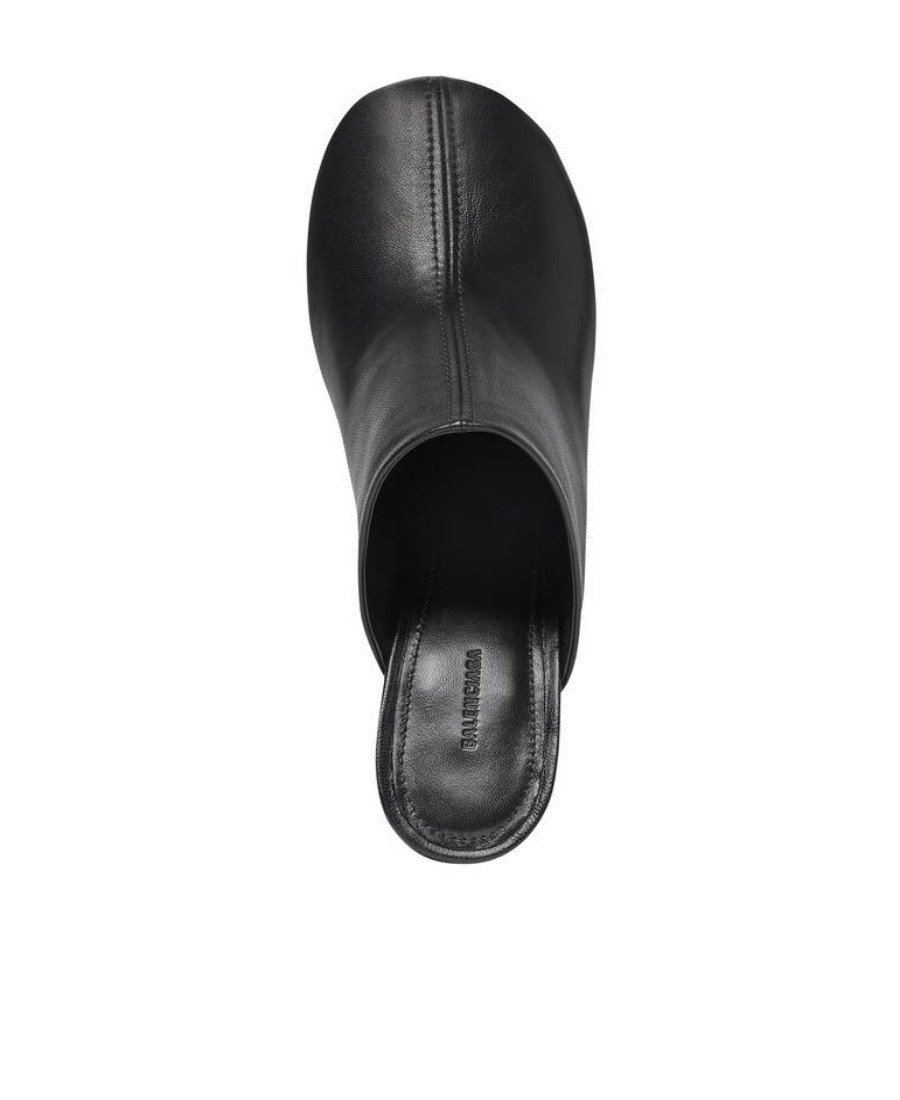 Balenciaga Sandali Slip-on Glove 80 Mm Da Donna In Nero In Black