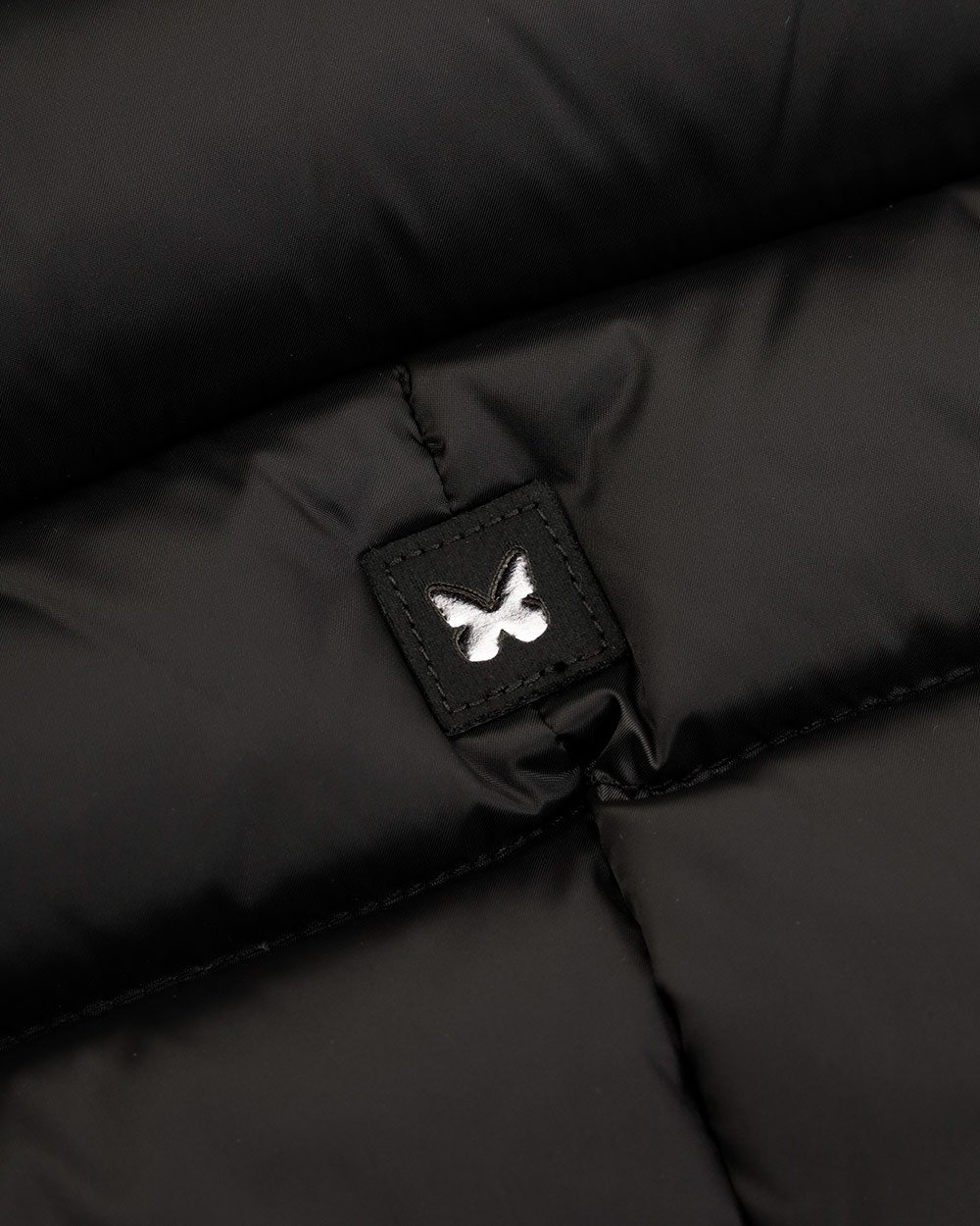 Weekend Max Mara Lace Up Quilted Down Jacket In Black