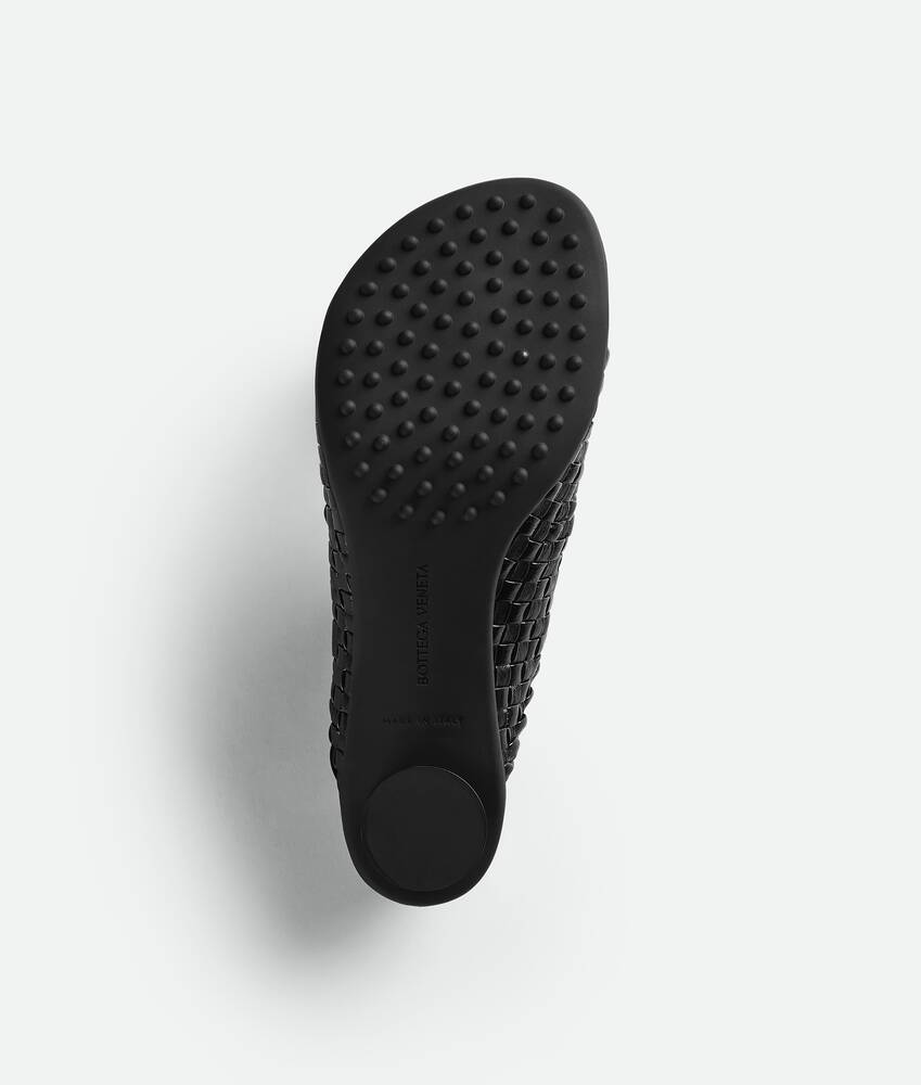 Bottega Veneta Atomic Block Heel Mules With Open Toe In Black
