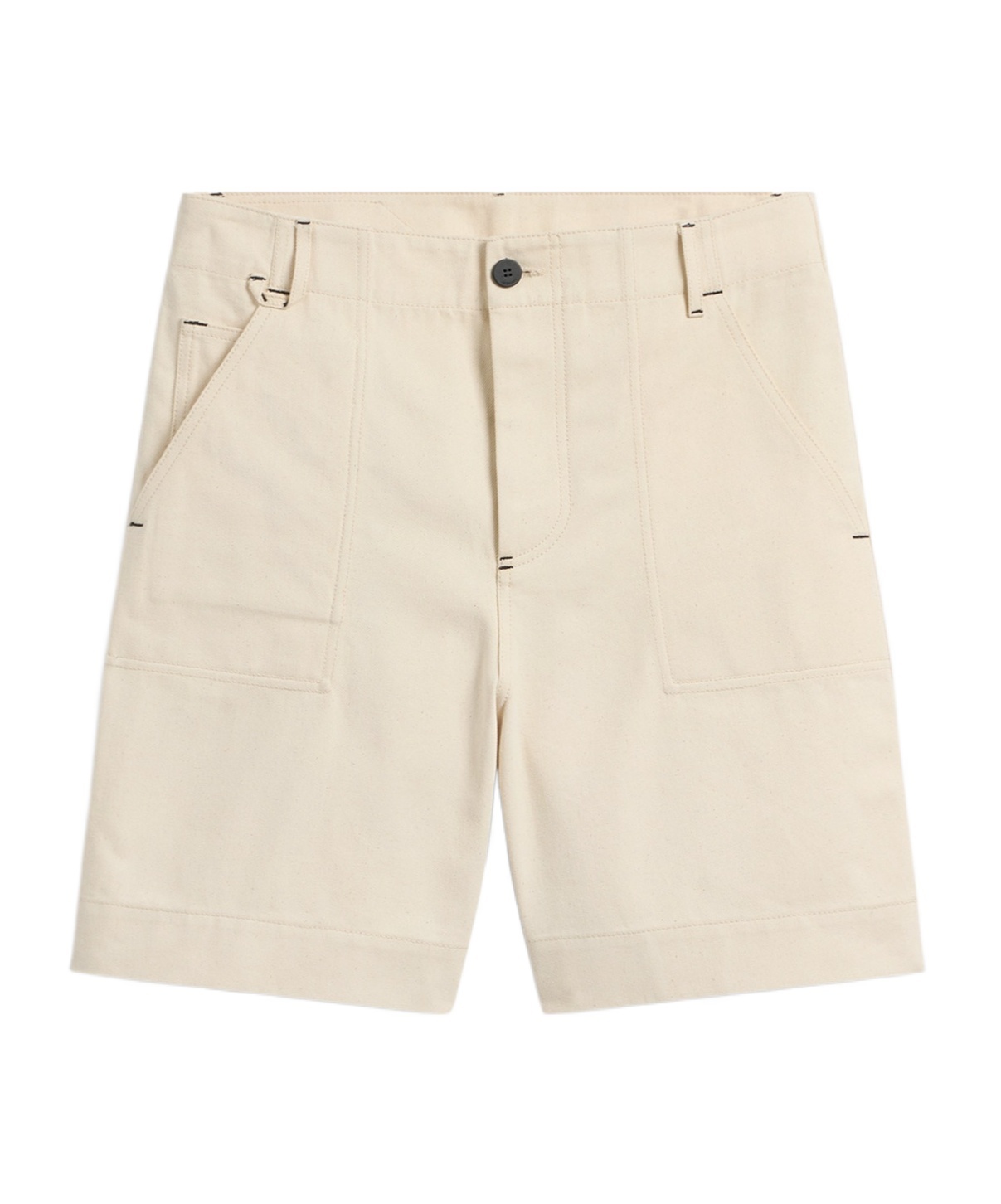Jacquemus De Nimes Bermuda Shorts In Nude
