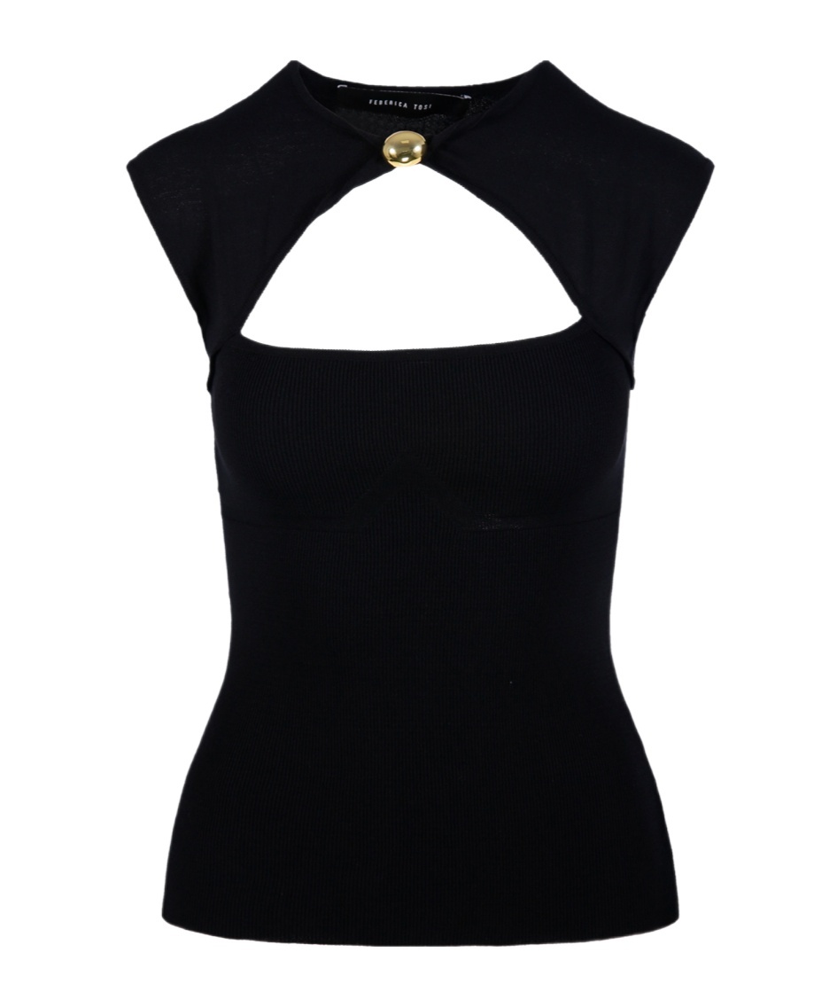 FEDERICA TOSI FEDERICA TOSI CUT-OUT SLEEVELESS TOP
