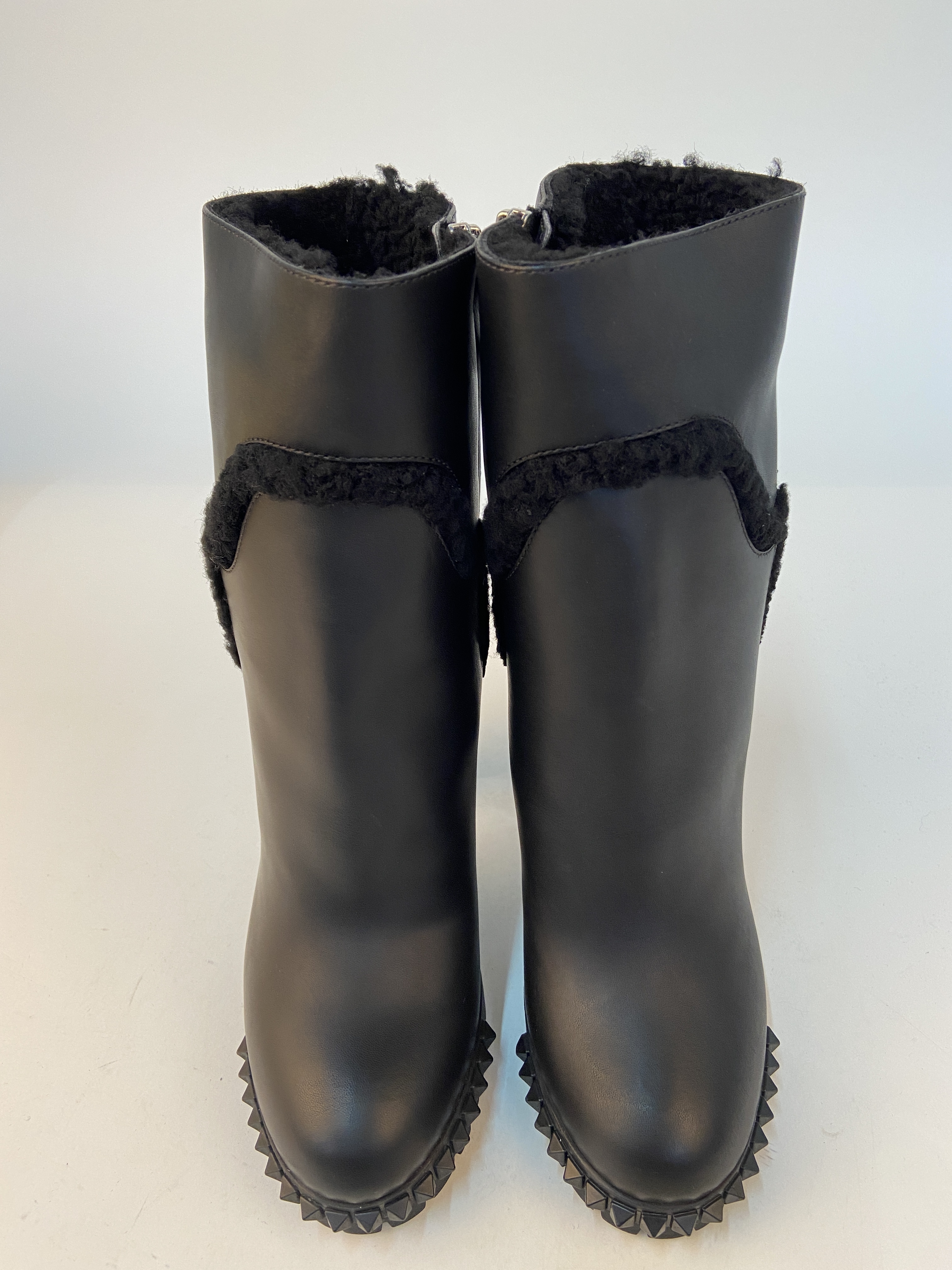 Fendi High-heeled Boots In Black