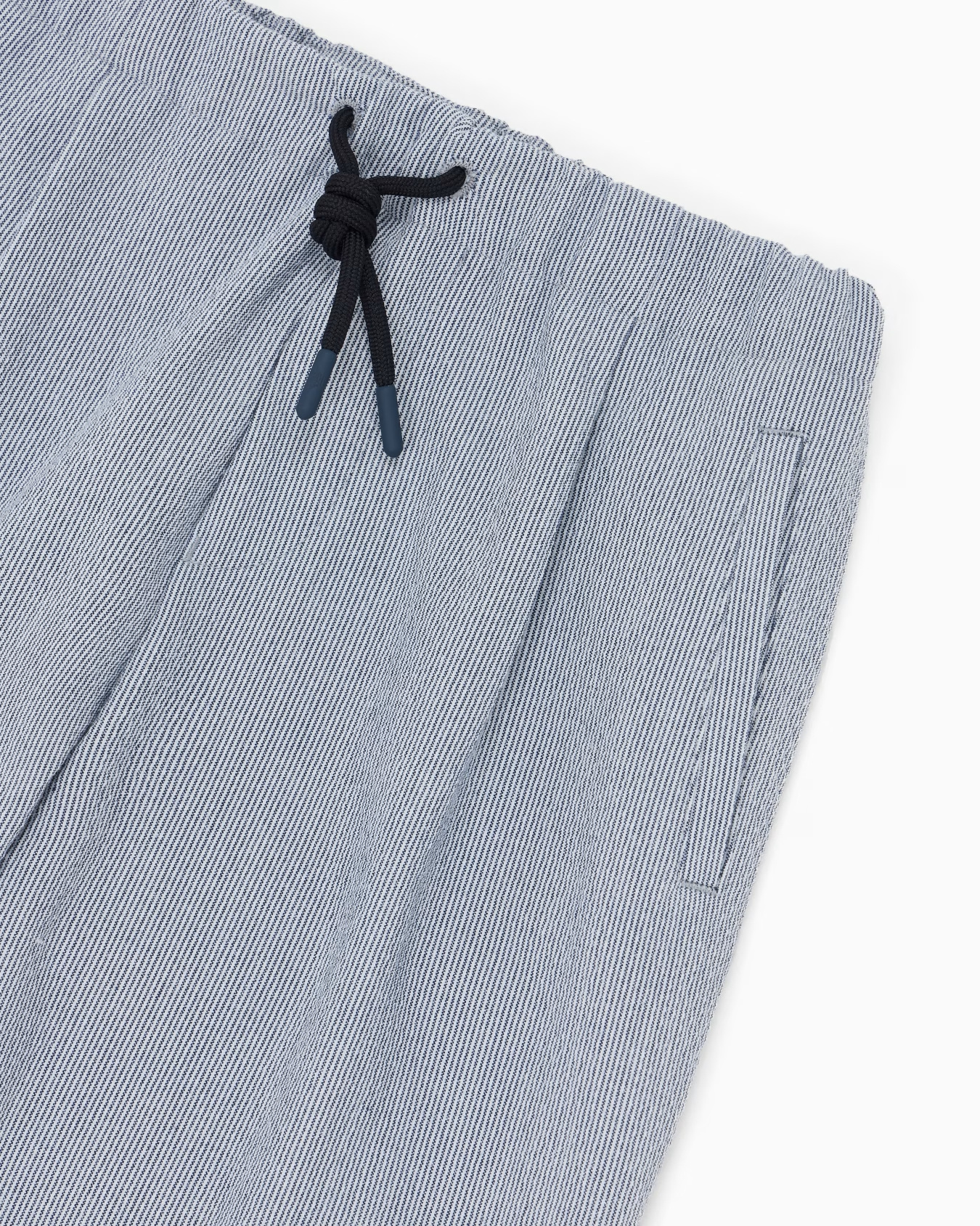 Emporio Armani Kids Tapered Drawstring Trousers In Gray