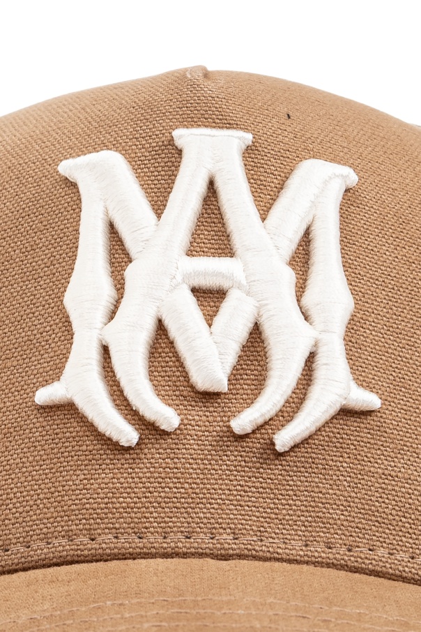 Amiri Ma Cotton Canvas Baseball Cap In Brown